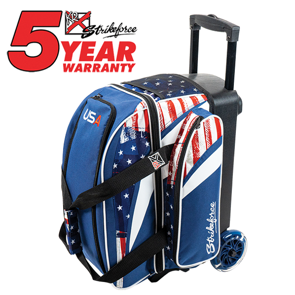 KR Strikeforce Cruiser Double Roller Bowling Bag - USA