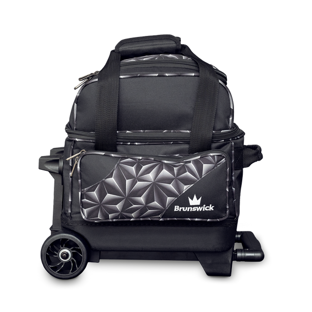 Brunswick Zone Single Roller Bowling Bag - Black Prism