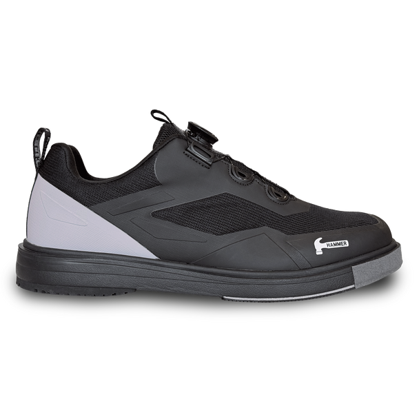 Hammer Men's Vibe Bowling Shoes - Black/Grey - Right Hand