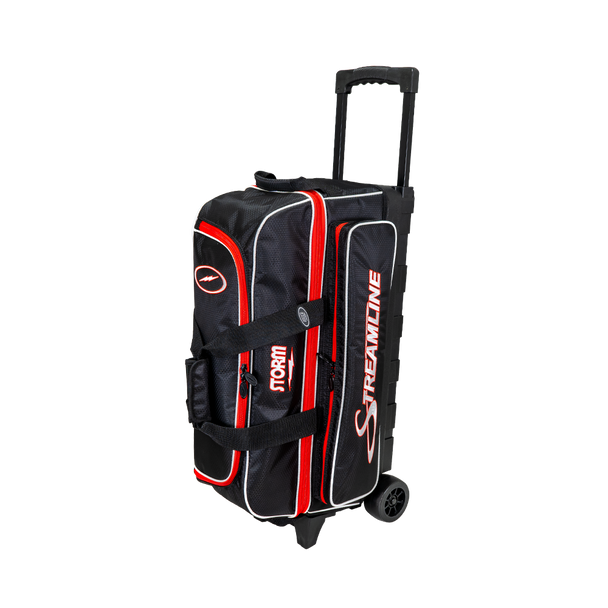 Storm Streamline 3 Ball Roller Bowling Bag - Black/Red