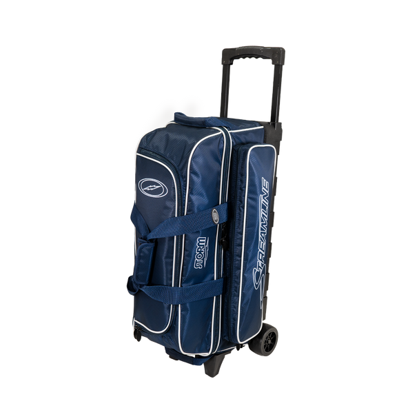 Storm Streamline 3 Ball Roller Bowling Bag - Diamond Navy/Grey