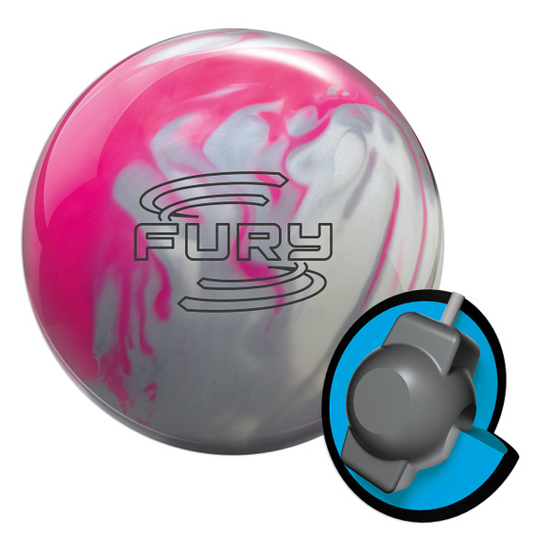 Brunswick Fury Bowling Ball - Pink/Ice/Silver