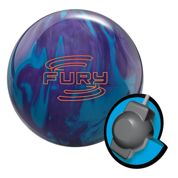 Brunswick Fury Bowling Ball - Purple/Blue