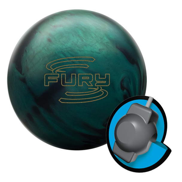 Brunswick Fury Bowling Ball - Emerald/Black