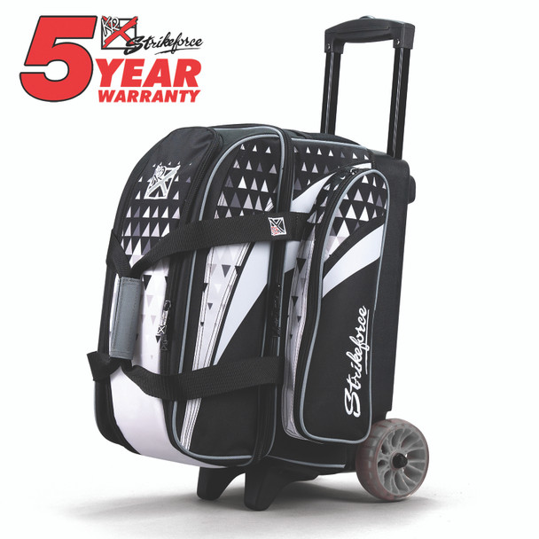 KR Strikeforce Cruiser Arrow Double Roller Bowling Bag - Steel