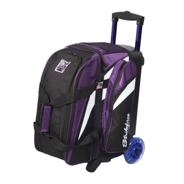 KR Strikeforce Cruiser Smooth Double Roller Bowling Bag - Purple/Black
