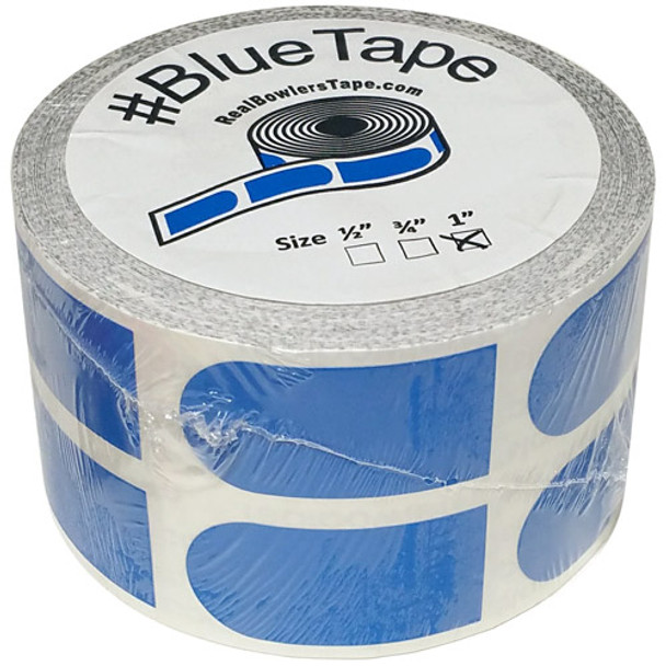 The Real Bowler's Tape Blue Smooth 1” Bowling Tape - 500 Piece Roll