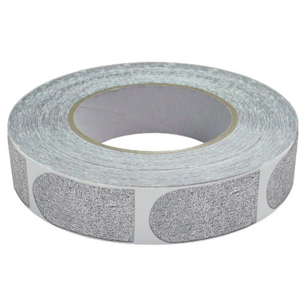 The Real Bowler's Tape Silver Textured 1" Bowling Tape - 500 Piece Roll