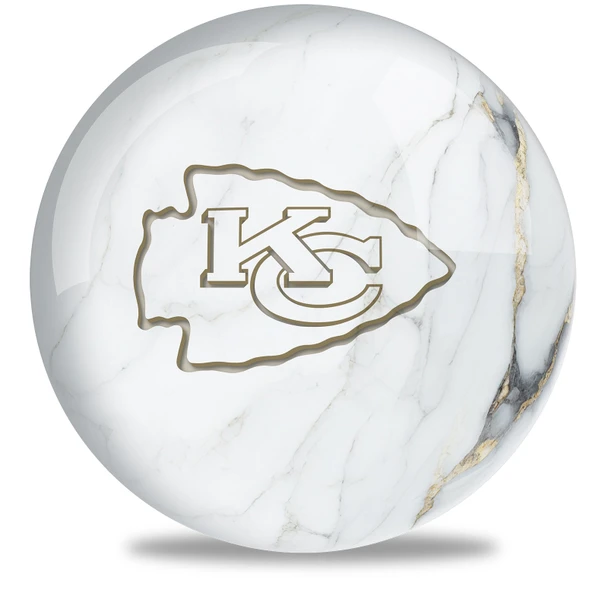 OTBB Kansas City Chiefs Marble Bowling Ball