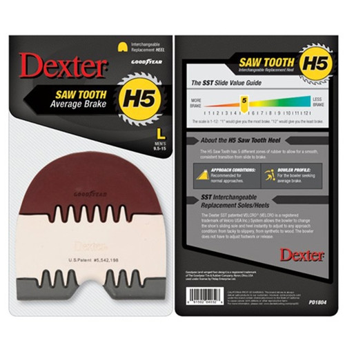 Dexter Replacement Heel - Saw Tooth (H5) - BuddiesProShop.com