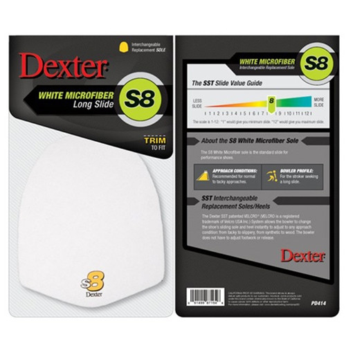 Dexter Replacement Sole - White Microfiber (S8) - Model-PD414