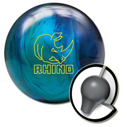 Brunswick Teal Rhino Pro BOWLING ball 15 lb new in box #129