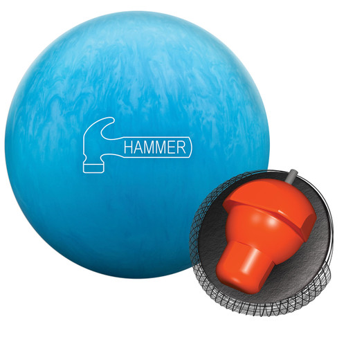 新しい Hammer NU SHIPPING FREE 14lbs - Ball Bowling Hammer Blue ボール