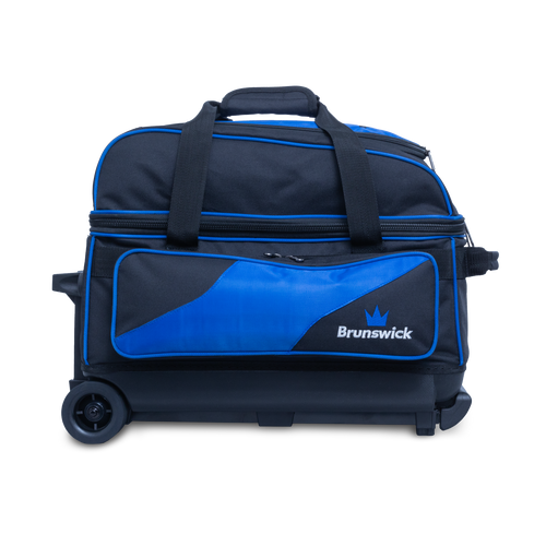 Brunswick Zone Double Roller Bowling Bag - Blue FREE SHIPPING