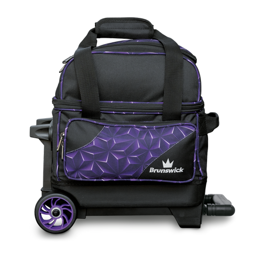 Brunswick Zone Single Roller Bowling Bag - Purple Prism FREE
