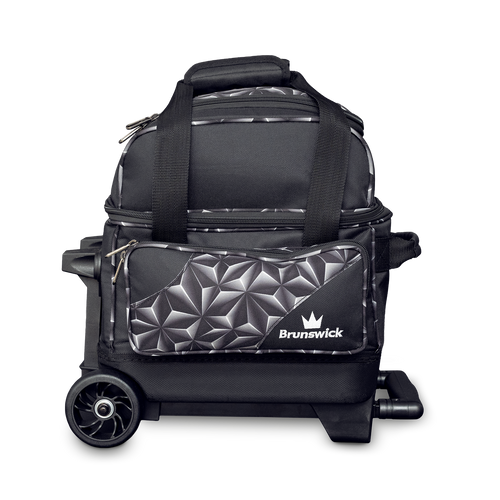Brunswick Zone Single Roller Bowling Bag - Black Prism FREE