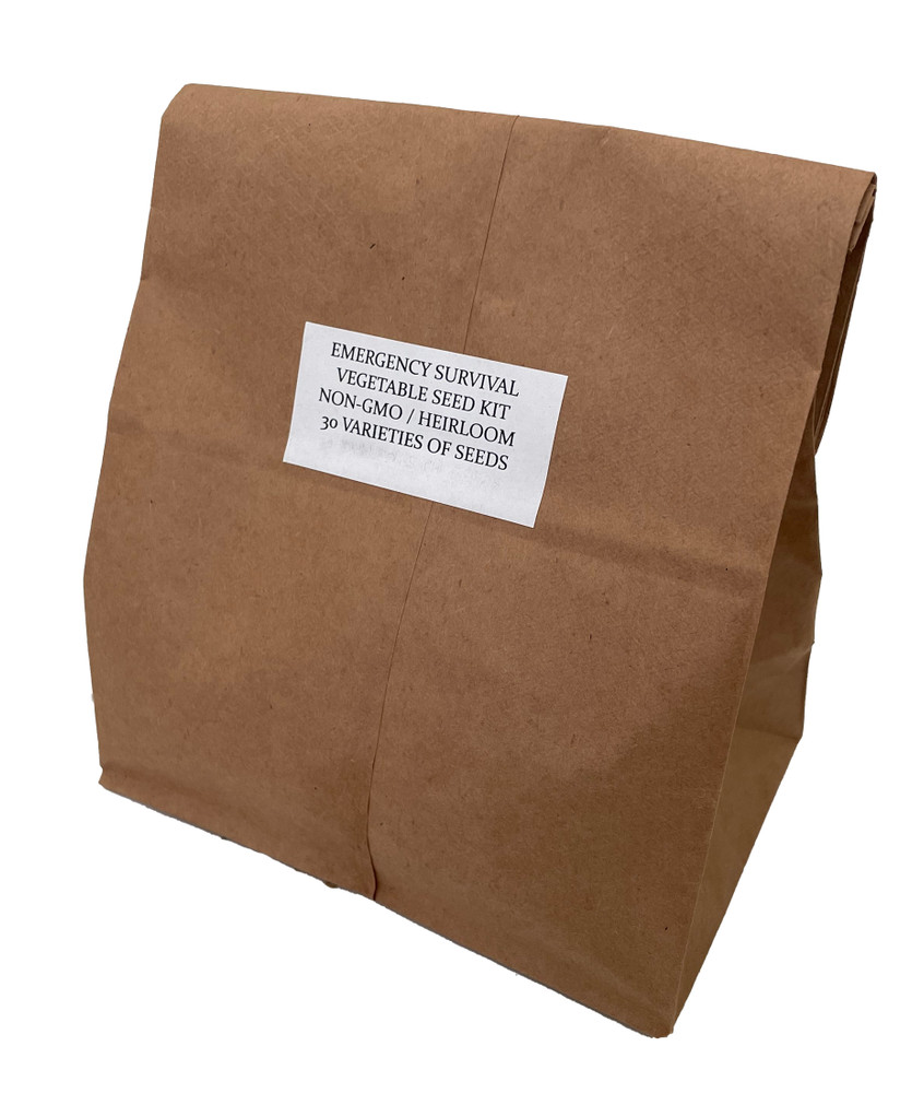 Emergency Vegetable Survival Seed Kit 30 Varieties NonGMO Hirt's