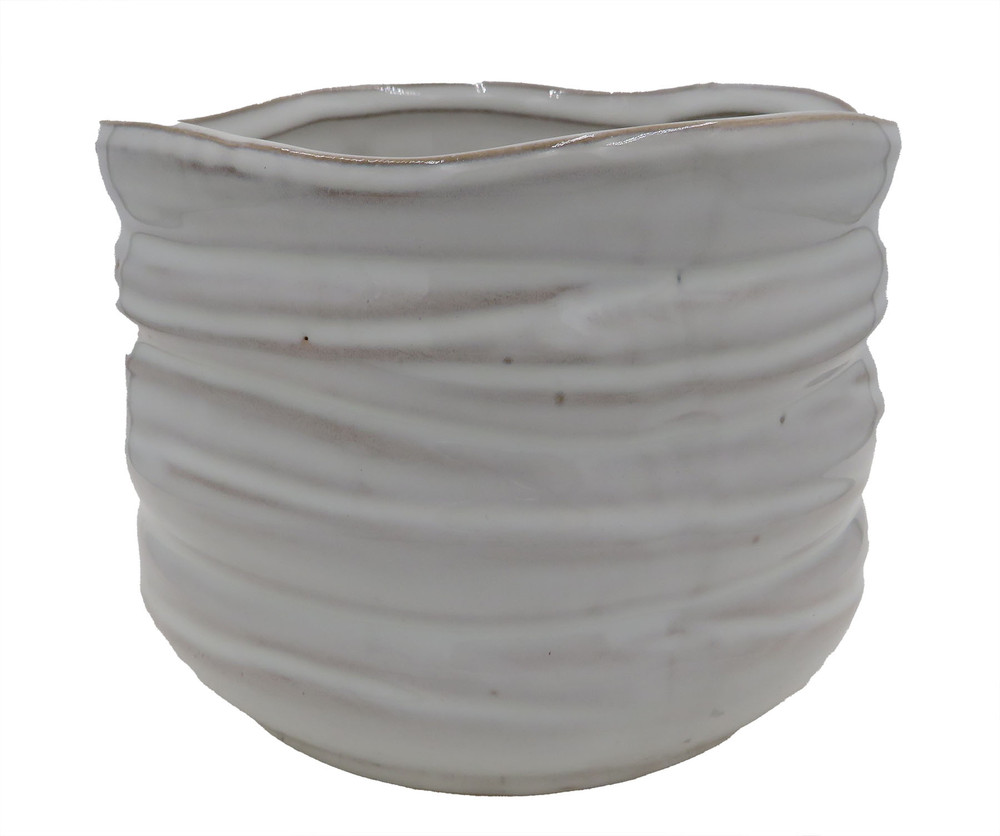 Cleome Artisan Pot - 5" x 4" - Alabaster