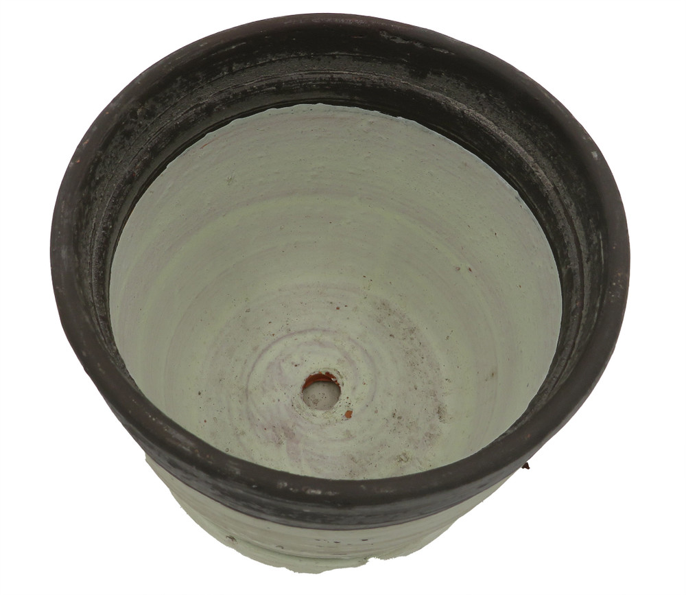 Sylvan Ceramic Planter with Attached Saucer - Milk - 5.5" x 5.5"