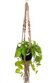 Natural Jute Macrame Plant Hanger - 55" Length - Holds 8-12" Pot Size -Model 32S