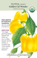 Golden California Wonder Sweet Pepper - 20 Seeds