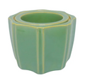 Octagon Self Watering Glazed Ceramic Pot - Jade - 5.25" x 4.25"