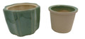 Octagon Self Watering Glazed Ceramic Pot - Jade - 5.25" x 4.25"
