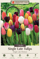 Single Late Tulip Mix - 7 Bulbs - Jewel Tone Colors - 12/+ cm Bulbs