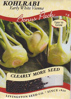 Early White Vienna Kohlrabi Seeds - 2 grams