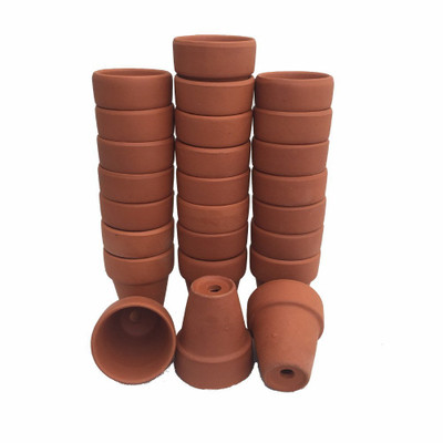 25 - 3" x 2.5" Clay Pots - Great for Plants and Crafts