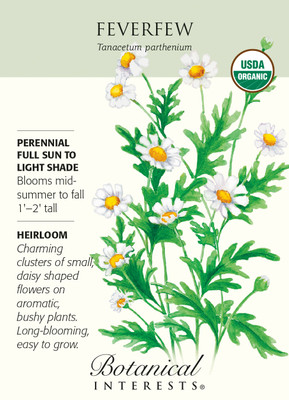 Feverfew Seeds - Heirloom - 200 Mg