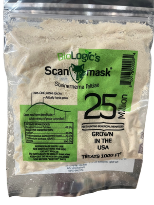 Beneficial Nematodes-Dr. Pye's Scanmask-25 Million- LiveKills 230 Different Bugs