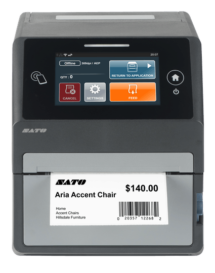 SATO CT4-LX Series Thermal UHF RFID Desktop Printer | WWCT03241