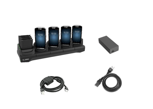 Zebra 5-Slot Charge Only Cradle with 4-Slot Spare Battery Charger for TC5X Mobile Computers | CRD-TC51-5SC4B-01-KIT