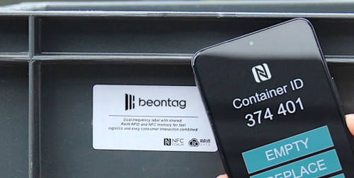 Beontag Carrier Dual Frequency UHF RFID/NFC Label | EM4425 V10 | 3003473