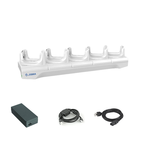 Zebra 5-Slot Charge Only Cradle Kit | For TC5X Healthcare Mobile Computers | CRD-TC51-HC5SC-01-KIT