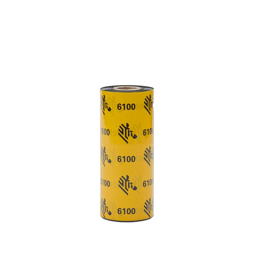 Zebra 2.25" x 243' 6100 Desktop Wax/Resin Ribbon | Case of 48 Rolls | 06100ZD25707-CASE