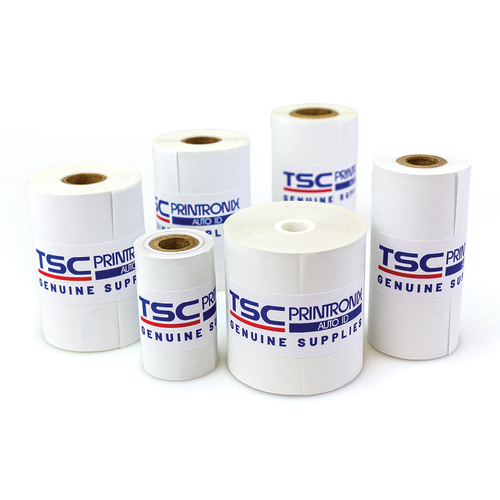 TSC Premium Receipt Paper | For Alpha Series Printers | Case of 50 Rolls | MR-200095-P/MR-300125-P/MR-400175-P