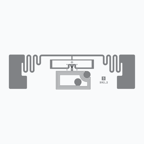 Avery Dennison Smartrac Belt Dual Frequency RFID Wet Inlay+ | EM4425 V12 | 3008894