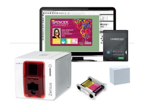 Evolis Zenius Classic Single-Sided Card Printer Go Pack | ZN1U-GP1