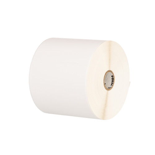 Zebra 4" x 2" Z-Xtreme 4000T High-Tack White Thermal Transfer Label | For Industrial Printers | Case of 1 Rolls - 1,000 Labels per Roll | 10023232-CASE