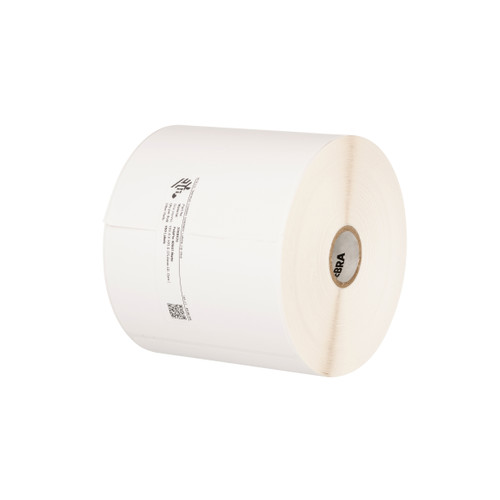 Zebra 4" x 4" 8000T Primary Blood Bag Label Thermal Transfer Label | For Industrial Printers | Case of 4 Rolls - 1,110 Labels per Roll | HC10000688-CASE
