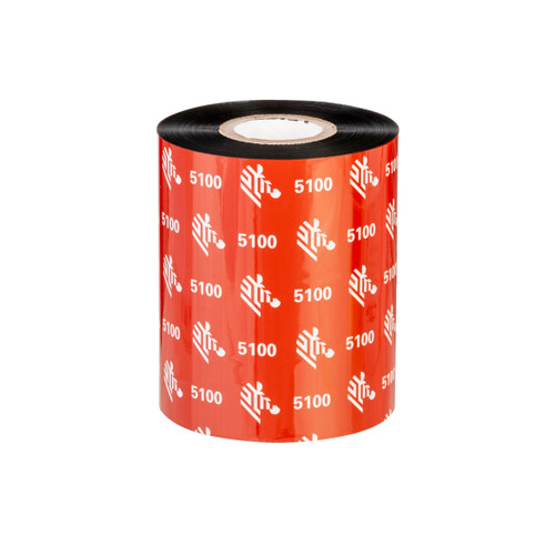 Zebra 1.57" x 1476' 5100 Industrial Resin Ribbon | Case of 6 Rolls | 05100BK04045-CASE