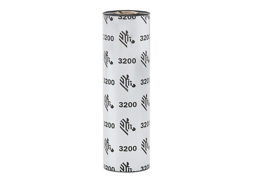 Zebra 4.33" x 243' 3200 Desktop Wax/Resin Ribbon | Case of 12 Rolls | 03200GS11007-CASE