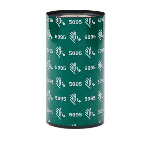 Zebra 3.27" x 1476' 5095 Industrial Resin Ribbon | Case of 6 Rolls | 05095BK08345-CASE