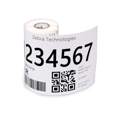 Zebra 4" x 6" EnduraGuard 4000D Direct Thermal Label | For Mobile Printers | Case of 36 Rolls - 78 Labels per Roll | ZIPEGM10045247