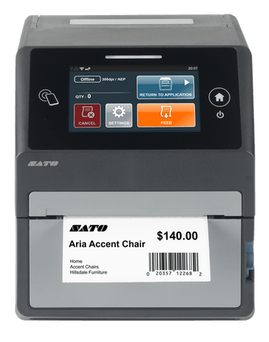 SATO CT4-LX Series Thermal HF/NFC RFID Desktop Printer | WWCT03441