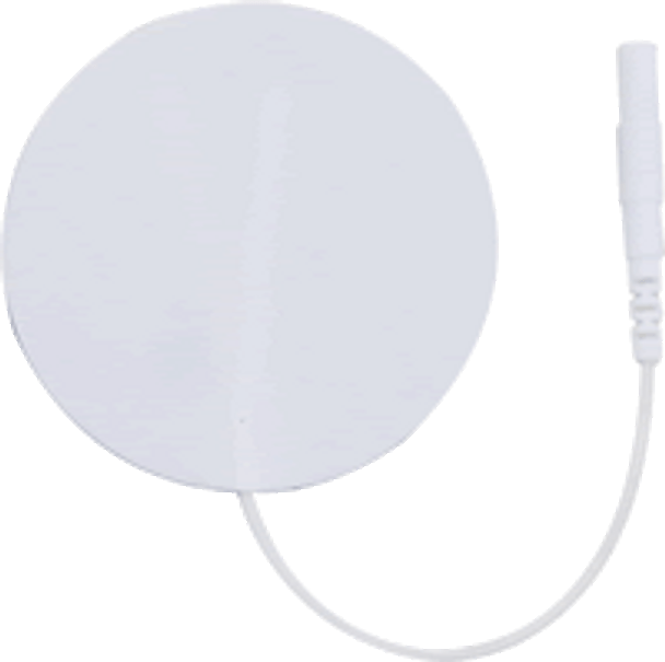 SELF-ADHERING REUSABLE ELECTRODES, FABRIC BACK, 3" ROUND - 4 PER PACK