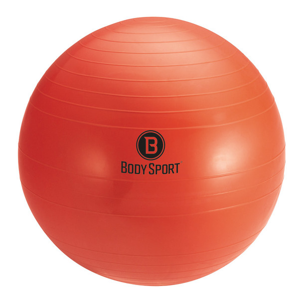 BODY SPORT 75 CM (BODY HEIGHT 6'2" - 6'8") FITNESS BALL (EXERCISE BALL), RED