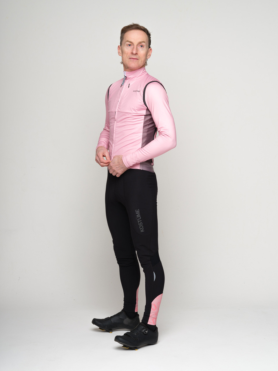 EDIT006 Men's Windproof Cargo Gilet (Pink)